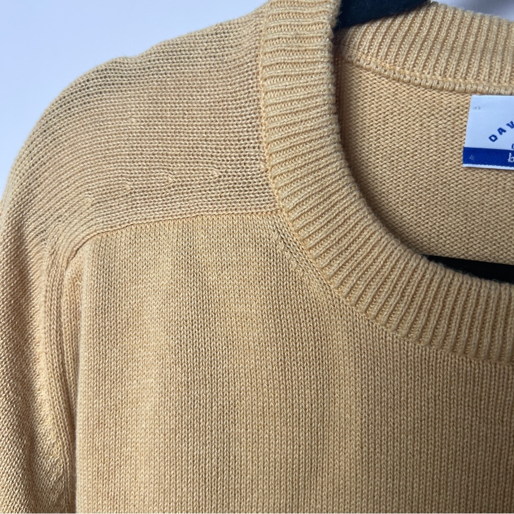 Jos. A. Bank Men's Yellow/Gold Sweater David Leadbetter golf apparel size large - Picture 3 of 6